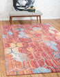 Red 10' x 13' 1 Rainbow Rectangle Area Rug Colorful Modern Unique Carpet for Living Rooms, Dining, Bedrooms, Office, Dorms for Sale at Rug Engine