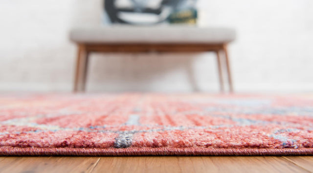 Red 10' x 13' 1 Rainbow Rectangle Area Rug Colorful Modern Unique Carpet for Living Rooms, Dining, Bedrooms, Office, Dorms for Sale at Rug Engine