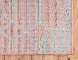 Red 7' 1 x 10' Rainbow Rectangle Area Rug Colorful Modern Unique Carpet for Living Rooms, Dining, Bedrooms, Office, Dorms for Sale at Rug Engine