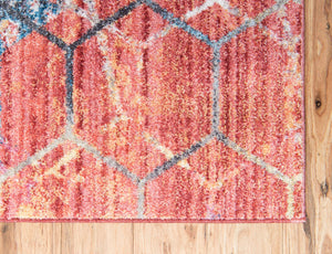 Red 2' x 6' 1 Rainbow Runner Area Rug Colorful Modern Unique Carpet for Living Rooms, Dining, Bedrooms, Office, Dorms for Sale at Rug Engine