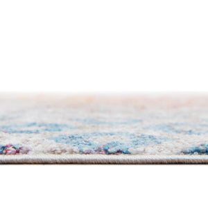 Multicolor 8' x 8' Rainbow Square Area Rug Colorful Modern Unique Carpet for Living Rooms, Dining, Bedrooms, Office, Dorms for Sale at Rug Engine