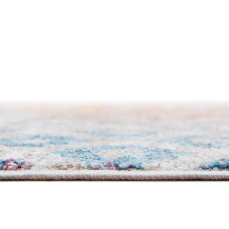 Multicolor 8' x 8' Rainbow Square Area Rug Colorful Modern Unique Carpet for Living Rooms, Dining, Bedrooms, Office, Dorms for Sale at Rug Engine