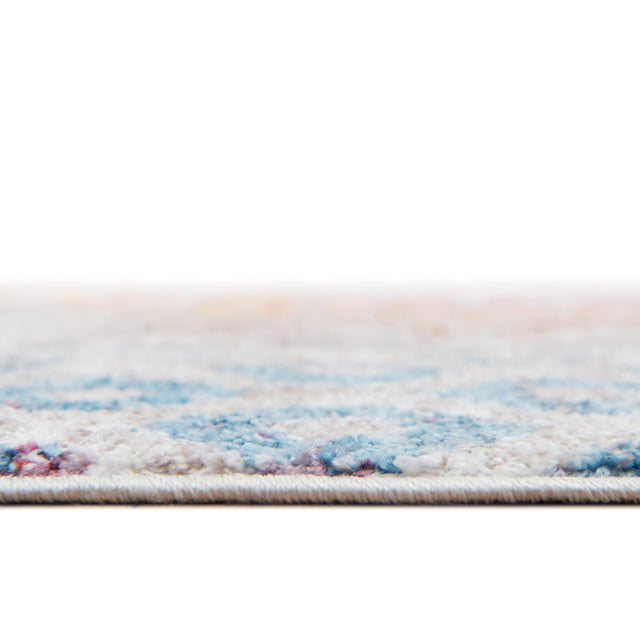 Multicolor 8' x 8' Rainbow Square Area Rug Colorful Modern Unique Carpet for Living Rooms, Dining, Bedrooms, Office, Dorms for Sale at Rug Engine