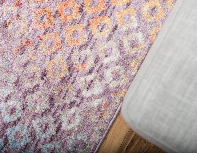 Lilac 2' x 6' 1 Rainbow Runner Area Rug Colorful Modern Unique Carpet for Living Rooms, Dining, Bedrooms, Office, Dorms for Sale at Rug Engine