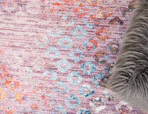 Lilac 2' x 6' 1 Rainbow Runner Area Rug Colorful Modern Unique Carpet for Living Rooms, Dining, Bedrooms, Office, Dorms for Sale at Rug Engine
