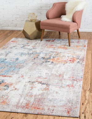 Multicolor 10' x 13' Rainbow Rectangle Area Rug Colorful Modern Unique Carpet for Living Rooms, Dining, Bedrooms, Office, Dorms for Sale at Rug Engine