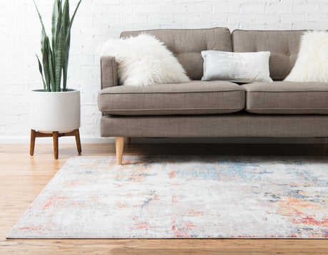Multicolor 10' x 13' Rainbow Rectangle Area Rug Colorful Modern Unique Carpet for Living Rooms, Dining, Bedrooms, Office, Dorms for Sale at Rug Engine