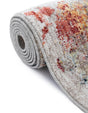 Multicolor 3' 3 x 3' 3 Rainbow Round Area Rug Colorful Modern Unique Carpet for Living Rooms, Dining, Bedrooms, Office, Dorms for Sale at Rug Engine