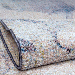 Blue Gray 8' x 11' Rainbow Rectangle Area Rug Colorful Modern Unique Carpet for Living Rooms, Dining, Bedrooms, Office, Dorms for Sale at Rug Engine
