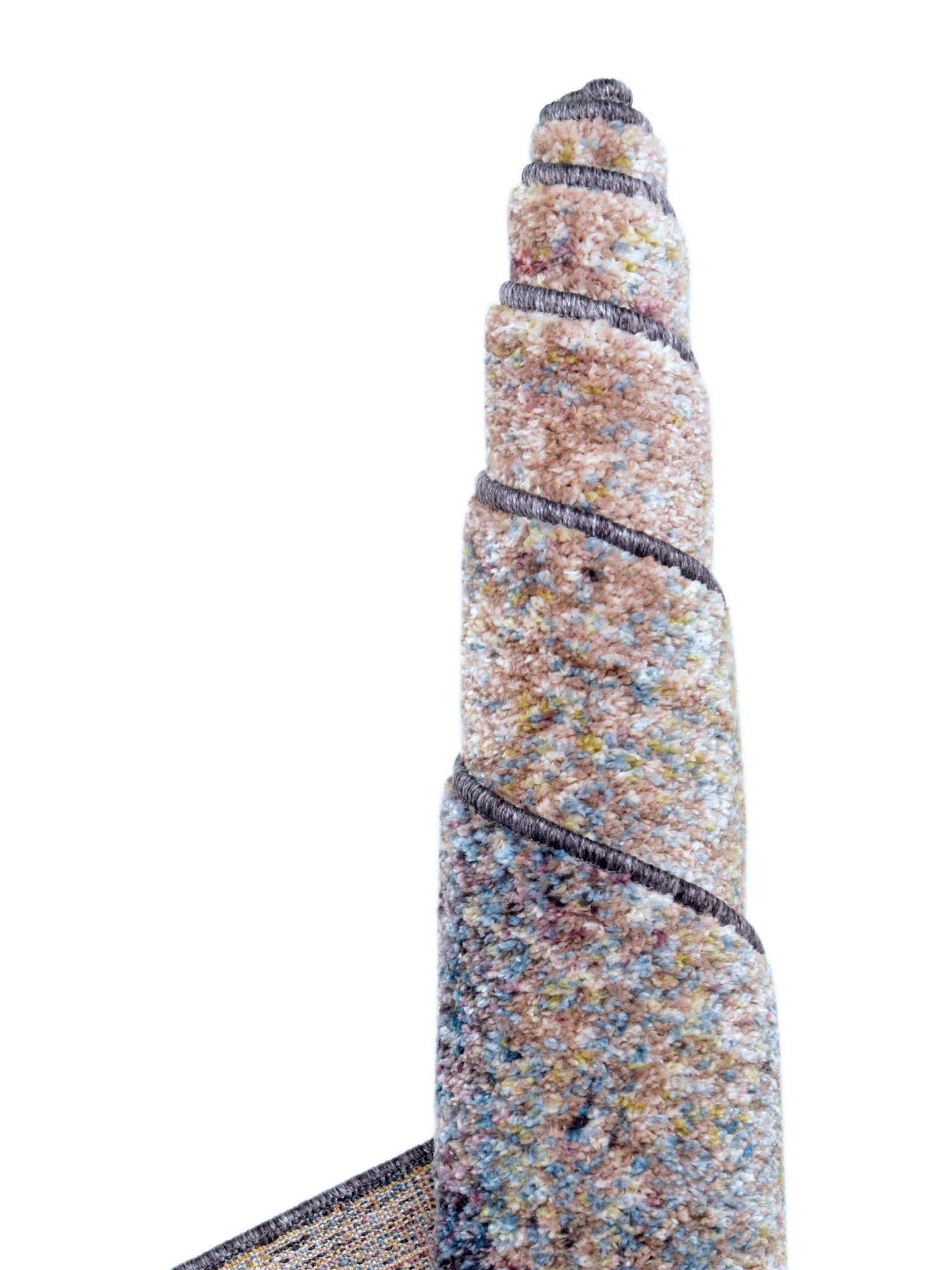 Blue Gray 8' x 11' Rainbow Rectangle Area Rug Colorful Modern Unique Carpet for Living Rooms, Dining, Bedrooms, Office, Dorms for Sale at Rug Engine