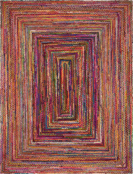 Multicolor 12' 2 x 16' 1 Braided Chindi Rectangle Rug