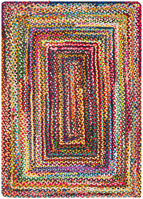 Multicolor 4' 1 x 6' 1 Braided Chindi Rectangle Rug