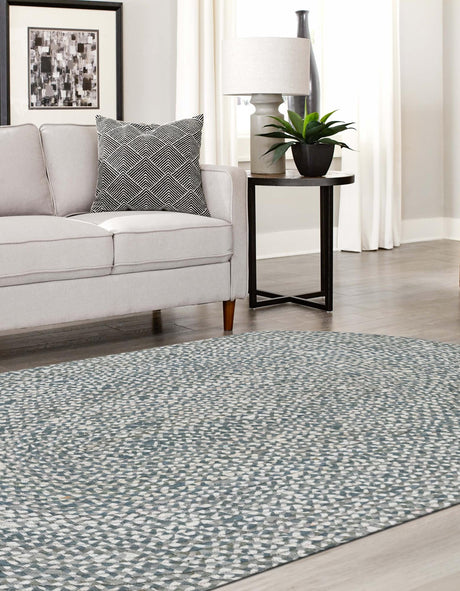 Gray 5' 1 x 8' Braided Chindi Oval Area Rug 100% Cotton Hand Braided Natural Eco-Friendly Boho Style Modern Carpet for Living Rooms Dining Office Dorm for Sale at Rug Engine