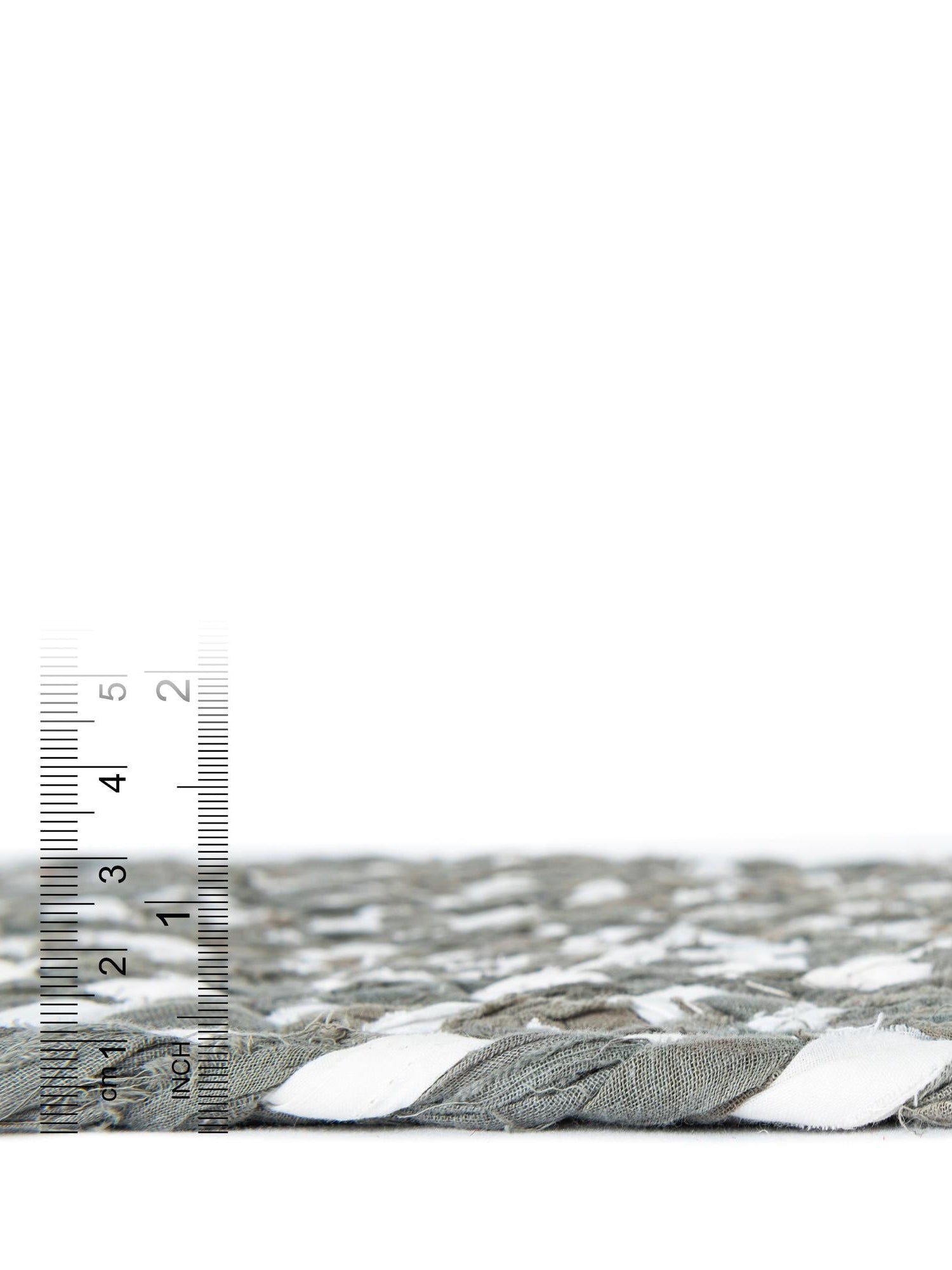 Gray 3' 3 x 3' 3 Braided Chindi Round Area Rug 100% Cotton Hand Braided Natural Eco-Friendly Boho Style Modern Carpet for Living Rooms Dining Office Dorm for Sale at Rug Engine