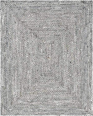 Gray 8' x 10' Braided Chindi Rectangle Rug