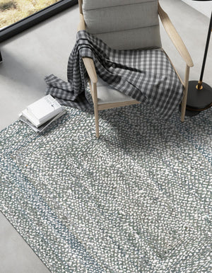 Gray 8' x 10' Braided Chindi Rectangle Rug
