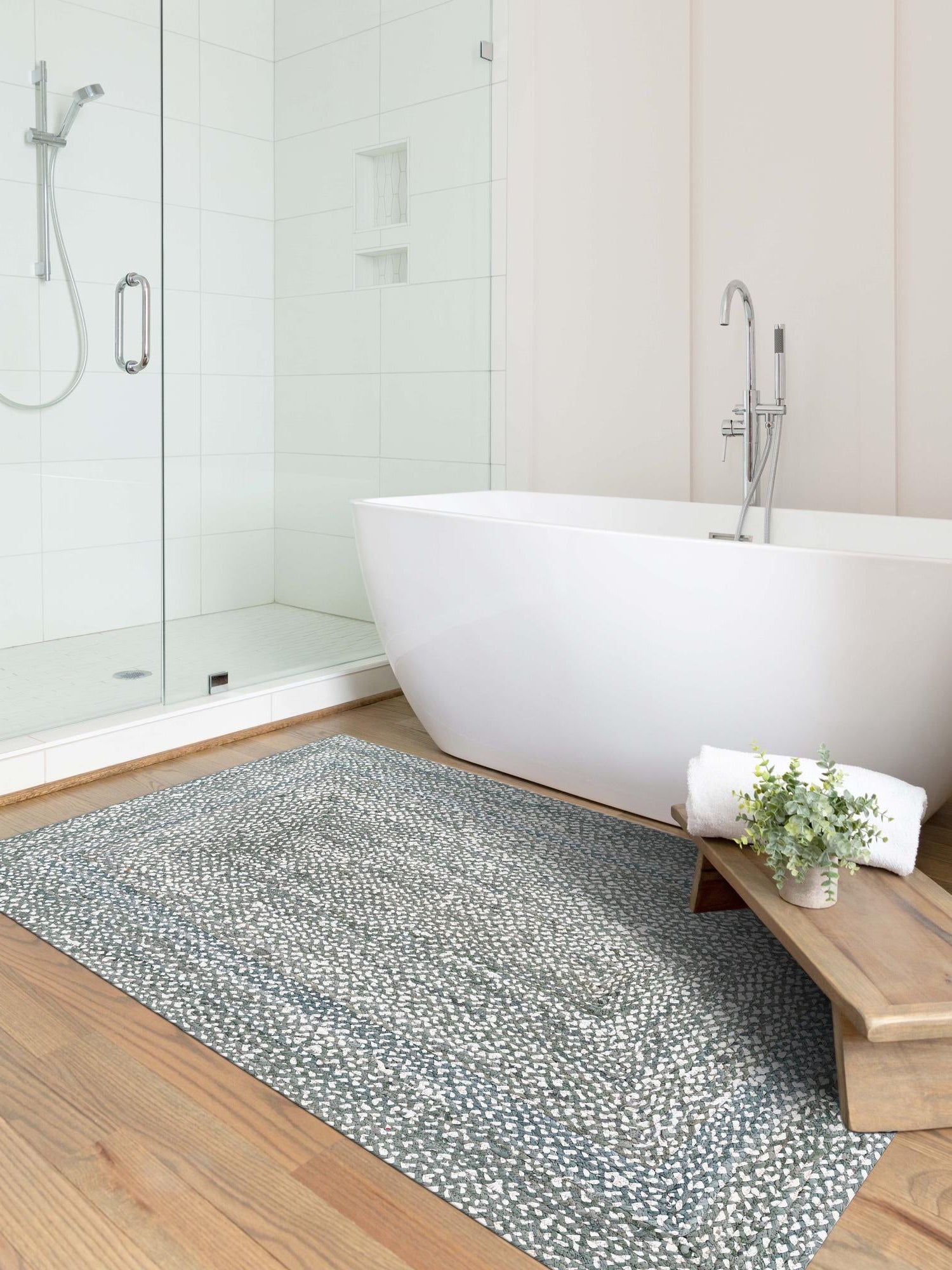 Gray 2' x 3' 1 Braided Chindi Rectangle Area Rug 100% Cotton Hand Braided Natural Eco-Friendly Boho Style Modern Carpet for Living Rooms Dining Office Dorm for Sale at Rug Engine