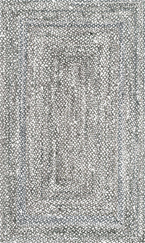 Gray 5' 1 x 8' Braided Chindi Rectangle Rug