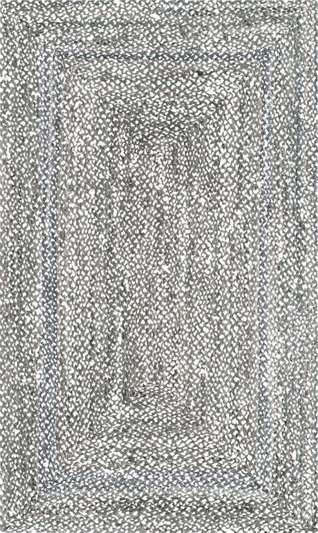 Gray 5' 1 x 8' Braided Chindi Rectangle Rug