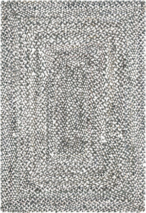 Gray 4' 1 x 6' 1 Braided Chindi Rectangle Rug