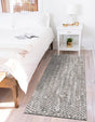 Gray 2' 6 x 6' 1 Braided Chindi Runner Rug