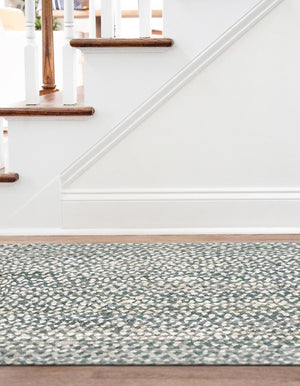Gray 2' 6 x 6' 1 Braided Chindi Runner Rug