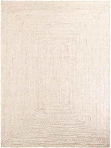 Ivory 9' x 12' Braided Chindi Rectangle Rug