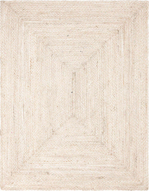 Ivory 8' x 10' Braided Chindi Rectangle Rug