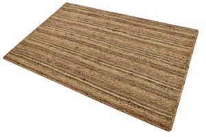 Natural 4' 1 x 6' 1 Braided Jute Rectangle Rug