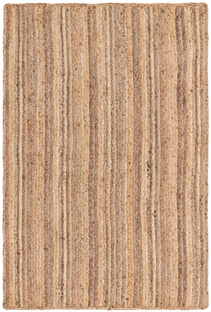 Natural 4' 1 x 6' 1 Braided Jute Rectangle Rug