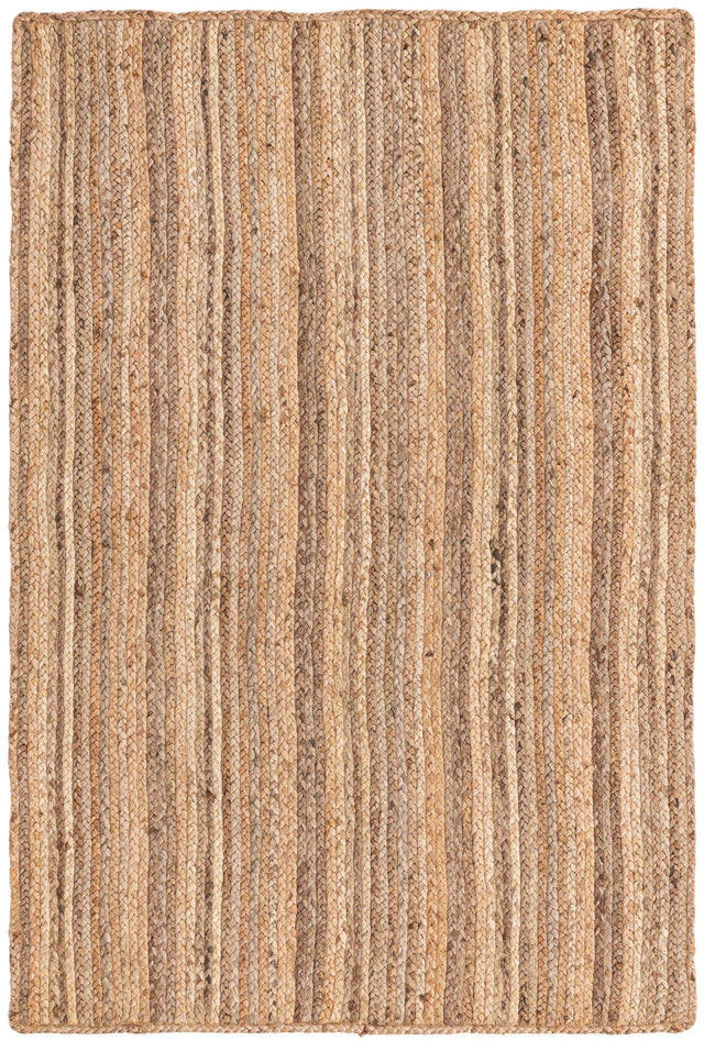 Natural 4' 1 x 6' 1 Braided Jute Rectangle Rug