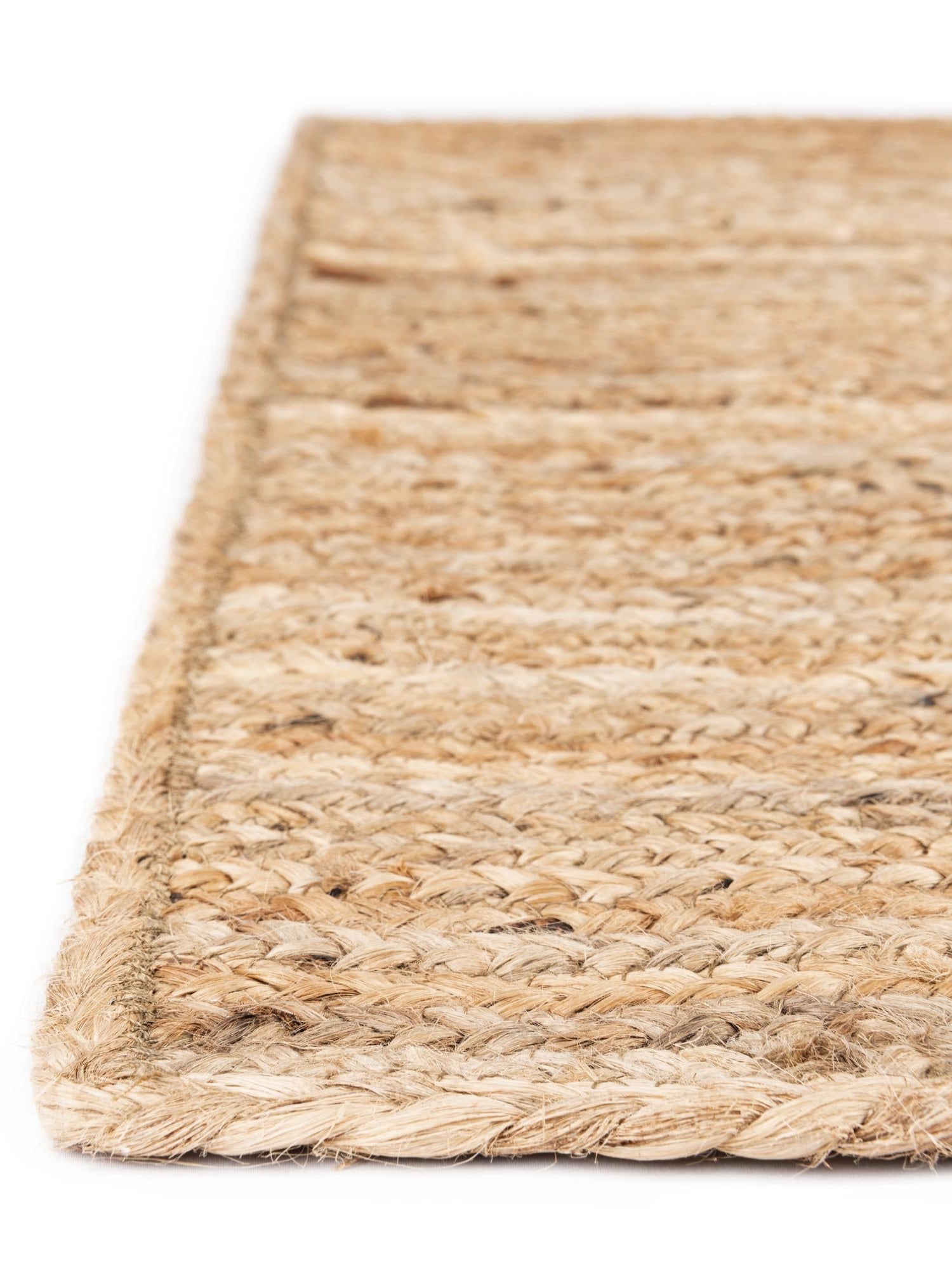 Natural 3' 3 x 3' 3 Braided Jute Square Area Rug 100% Jute Hand Braided Natural Eco-Friendly Boho Style Carpet for Living Rooms Dining Office Space Dorms for Sale at Rug Engine