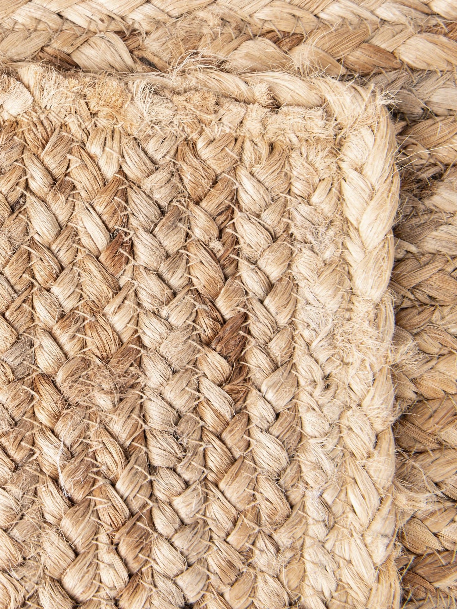 Natural 4' 1 x 4' 1 Braided Jute Square Area Rug 100% Jute Hand Braided Natural Eco-Friendly Boho Style Carpet for Living Rooms Dining Office Space Dorms for Sale at Rug Engine