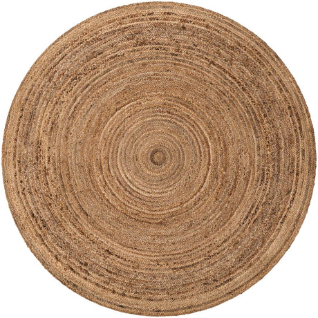 Natural 6' 1 x 6' 1 Braided Jute Round Rug