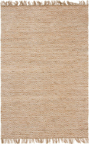 Natural 6' 1 x 9' Braided Jute Rectangle Rug