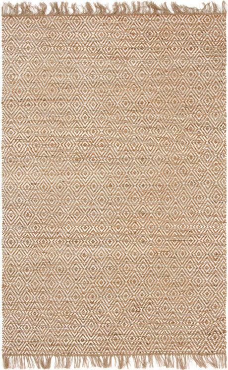 Natural 6' 1 x 9' Braided Jute Rectangle Rug