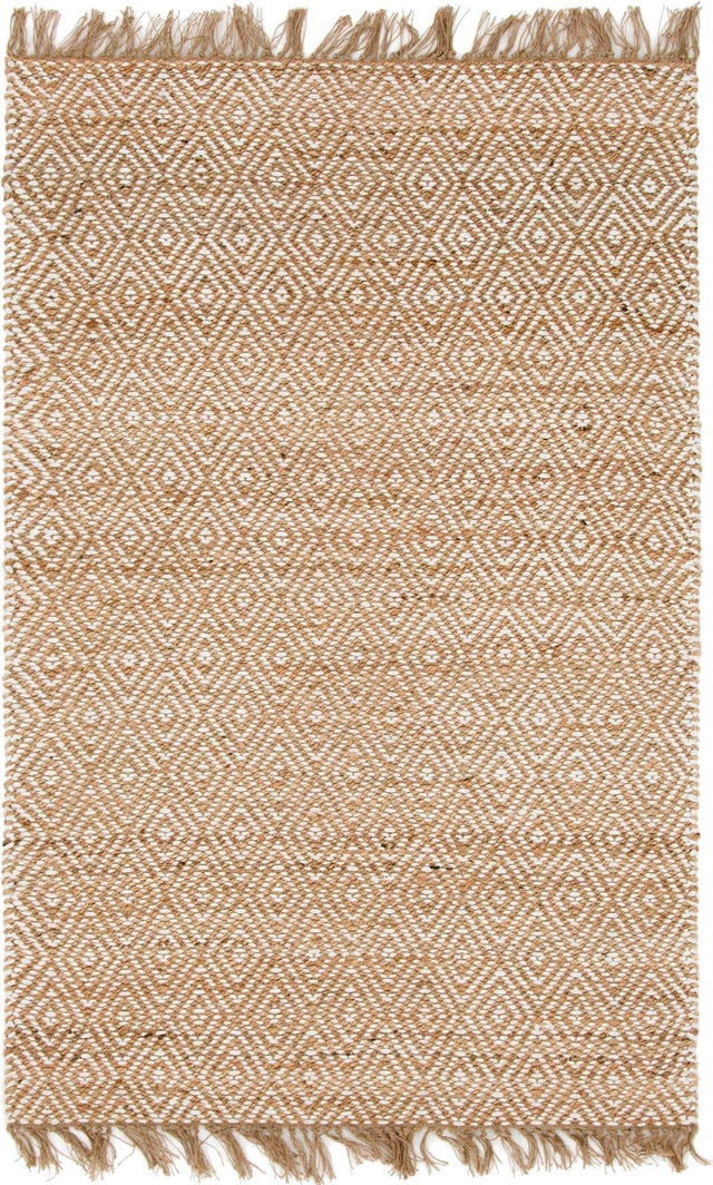 Natural 4' 1 x 6' 1 Braided Jute Rectangle Area Rug 100% Jute Hand Braided Natural Eco-Friendly Boho Style Carpet for Living Rooms Dining Office Space Dorms for Sale at Rug Engine
