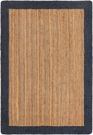 Natural 6' 1 x 9' Braided Jute Rectangle Rug
