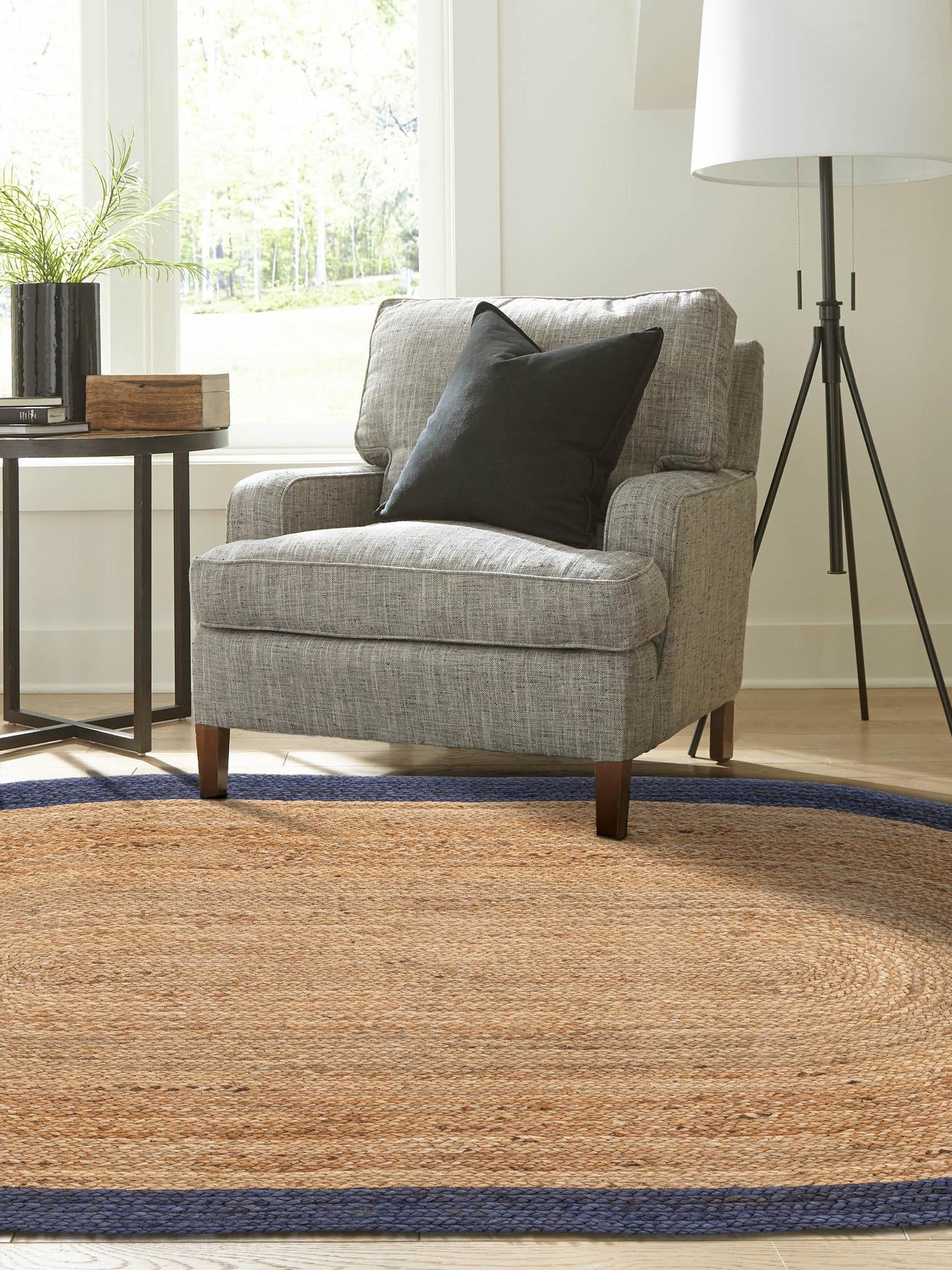 Natural 5' 1 x 8' Braided Jute Oval Area Rug 100% Jute Hand Braided Natural Eco-Friendly Boho Style Carpet for Living Rooms Dining Office Space Dorms for Sale at Rug Engine