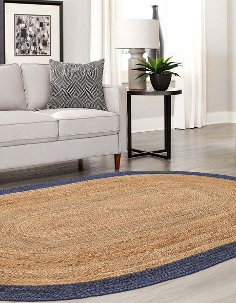 Natural 8' x 10' Braided Jute Oval Area Rug 100% Jute Hand Braided Natural Eco-Friendly Boho Style Carpet for Living Rooms Dining Office Space Dorms for Sale at Rug Engine