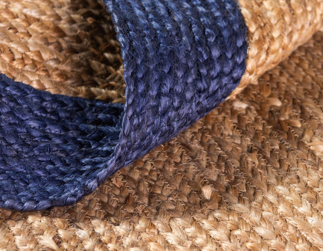 Natural 3' 3 x 3' 3 Braided Jute Round Rug