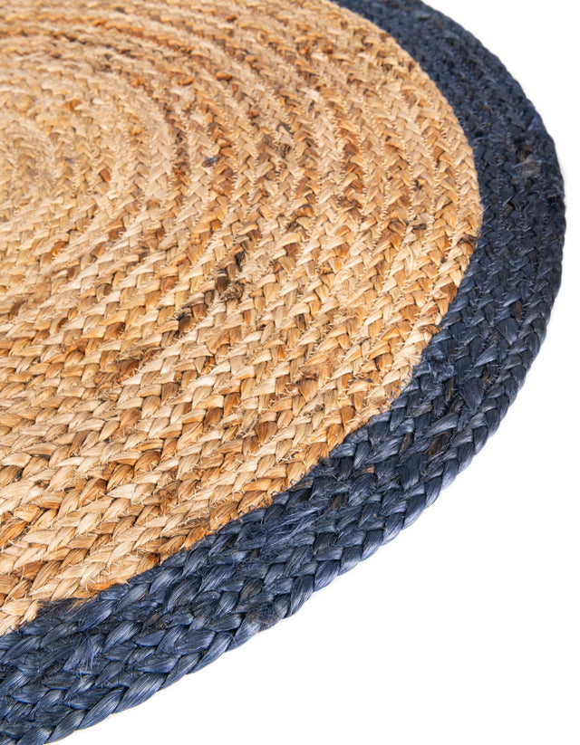 Natural 3' 3 x 3' 3 Braided Jute Round Rug