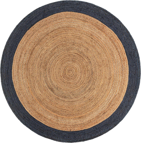 Natural 8' x 8' Braided Jute Round Rug