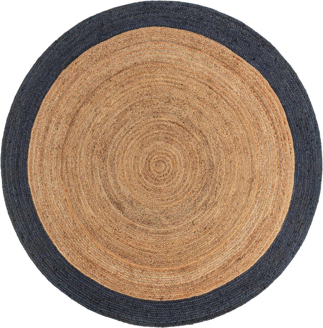 Natural 8' x 8' Braided Jute Round Rug