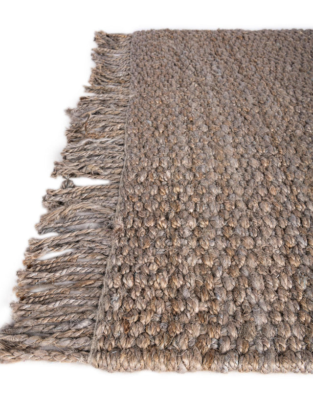 Gray 3' 1 x 5' 1 Chunky Jute Rectangle Area Rug 100% All Natural Jute Sustainable Eco-Friendly Carpet Mat for Natural Interior Design Homes for Sale at Rug Engine