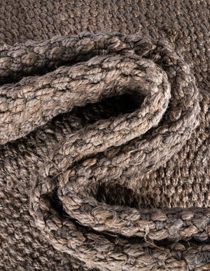 Gray 2' x 3' 1 Chunky Jute Rectangle Area Rug 100% All Natural Jute Sustainable Eco-Friendly Carpet Mat for Natural Interior Design Homes for Sale at Rug Engine
