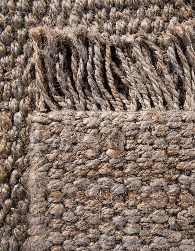 Gray 2' x 3' 1 Chunky Jute Rectangle Area Rug 100% All Natural Jute Sustainable Eco-Friendly Carpet Mat for Natural Interior Design Homes for Sale at Rug Engine