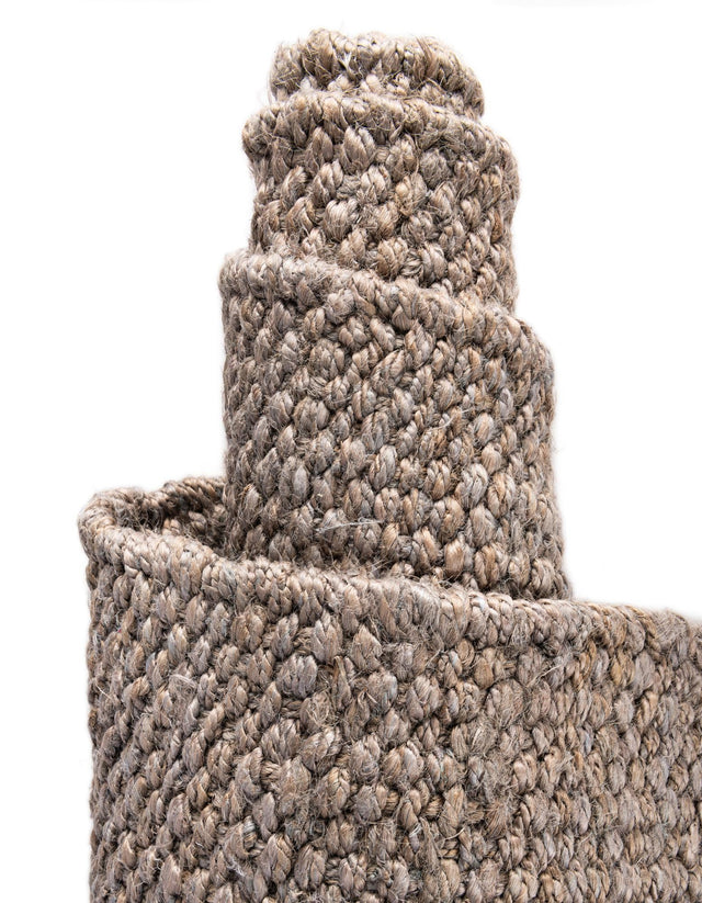 Gray 2' 7 x 12' Chunky Jute Runner Area Rug 100% All Natural Jute Sustainable Eco-Friendly Carpet Mat for Natural Interior Design Homes for Sale at Rug Engine