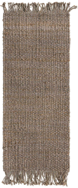 Gray 2' 7 x 6' 1 Chunky Jute Runner Area Rug 100% All Natural Jute Sustainable Eco-Friendly Carpet Mat for Natural Interior Design Homes for Sale at Rug Engine