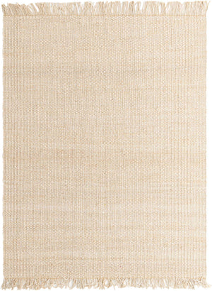 Ivory 8' x 10' Chunky Jute Rectangle Area Rug 100% All Natural Jute Sustainable Eco-Friendly Carpet Mat for Natural Interior Design Homes for Sale at Rug Engine